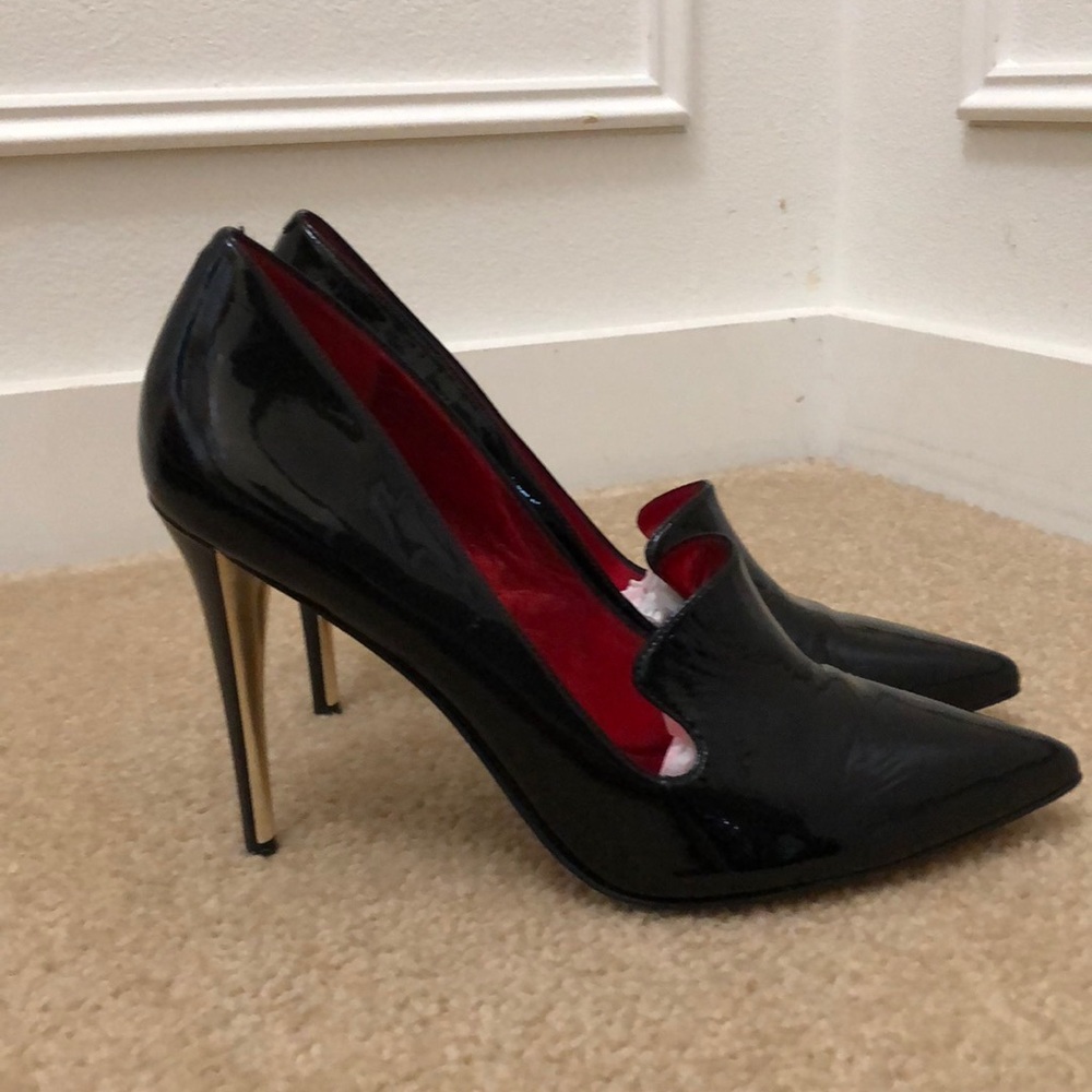 Joan&David Black Patent Leather Shoes Size 10